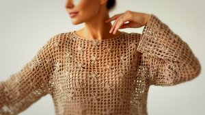 Ажурный узор крючком для туники, джемпера - Вязание крючком