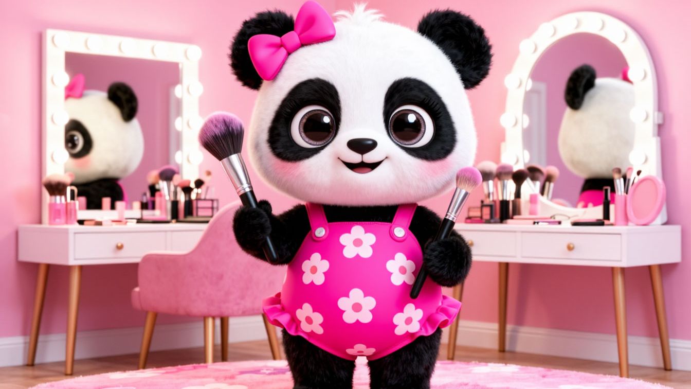 🌈МУЛЬТИК‑ПЕСЕНКА: ПАНДОЧКА ВИЗАЖИСТ! УЧИМСЯ И ТАНЦУЕМ!💃