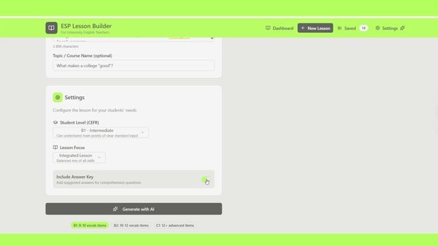 ESP LESSON BUILDER 2