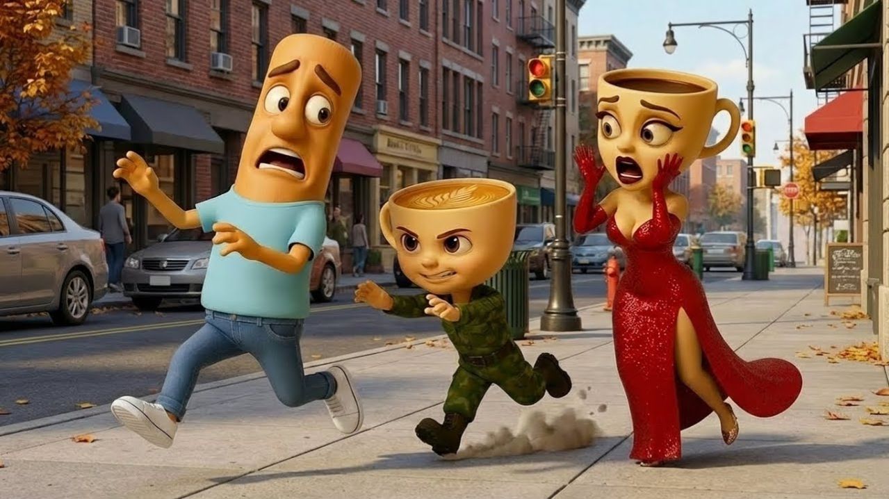 🛡️ Мама-балерина отважно прогоняет злодея, чтобы спасти Крошку Капучину