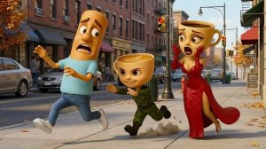 🛡️ Мама-балерина отважно прогоняет злодея, чтобы спасти Крошку Капучину