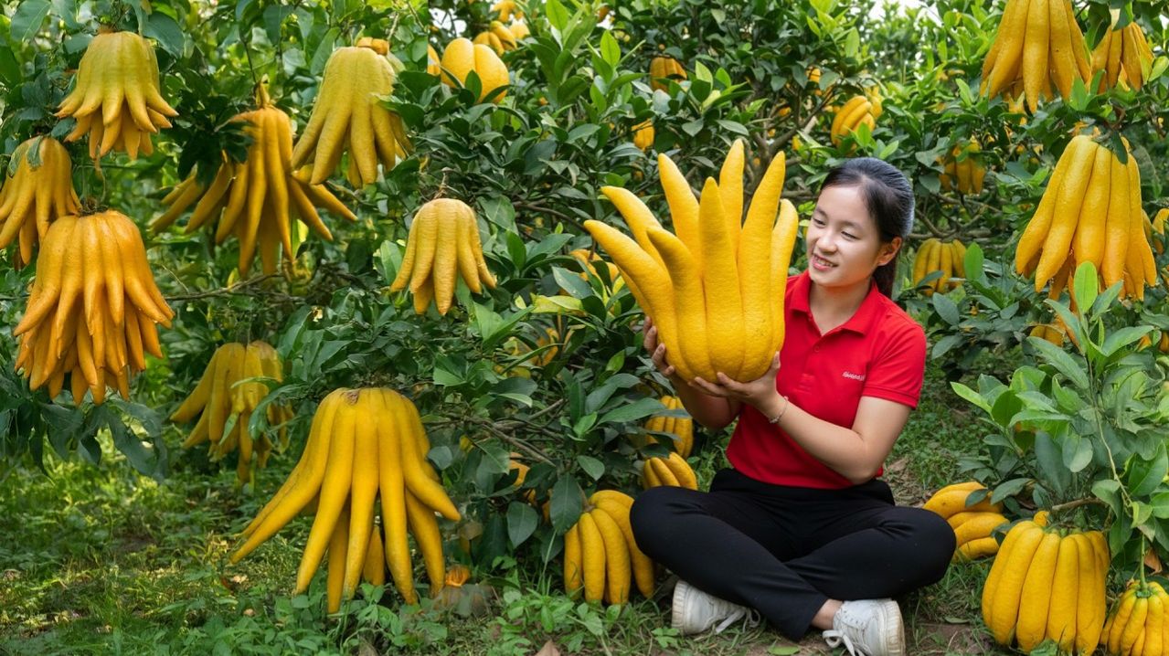 Сбор урожая с гигантского сада Будды. Продаем  на рынке.— Elli Life