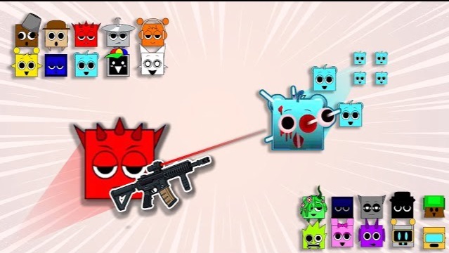 СПРУНКИ КОРОЛЕВСКАЯ БИТВА  ОРУЖИЕМ! SPRUNKI BATTLE!