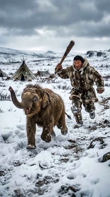 чукча мамонта поймал