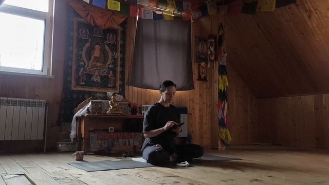 Йога-разминка+пранаяма+шавасана. 40 минут