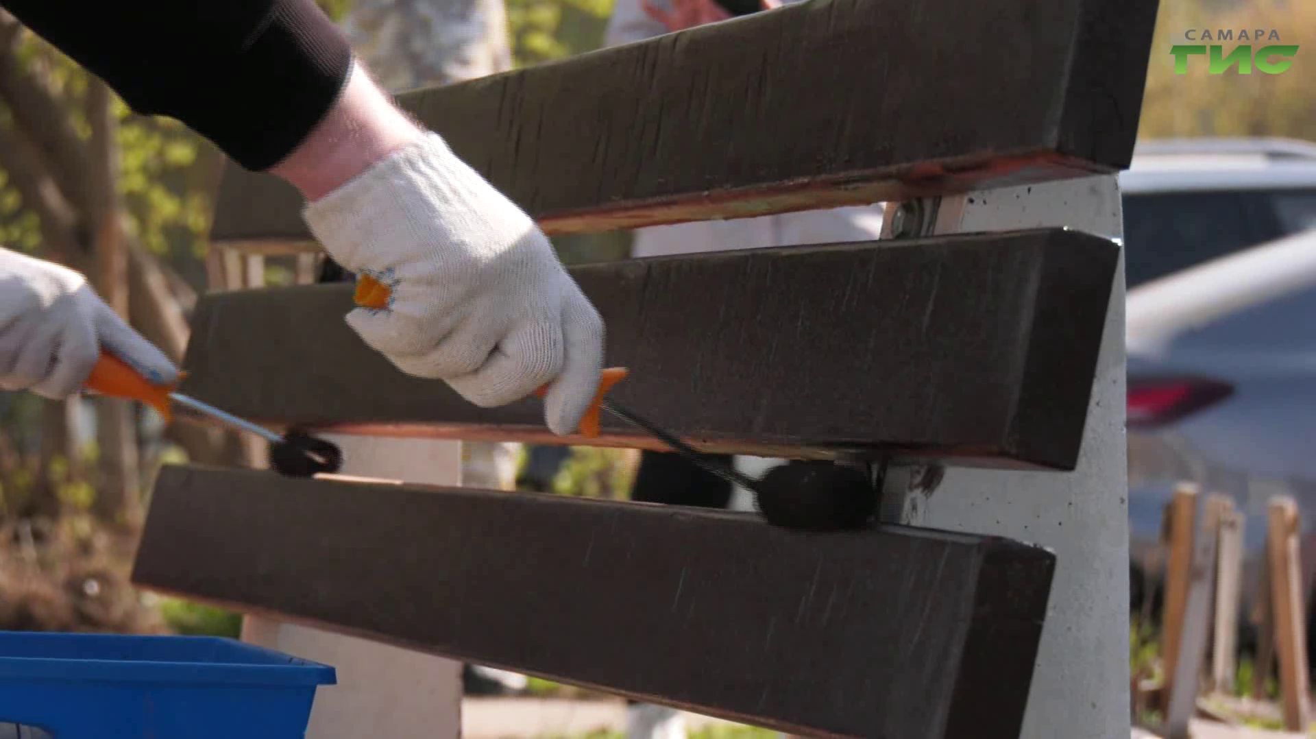 В Самаре прошёл субботник в сквере Гвардии лейтенанта Щербакова