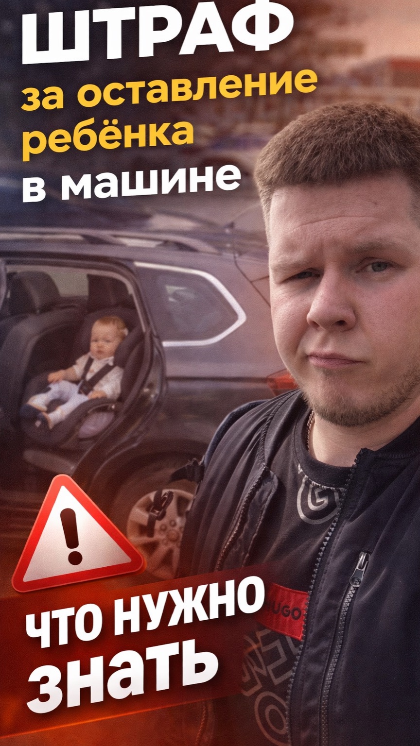 Штраф за оставление ребенка в машине: что нужно знать