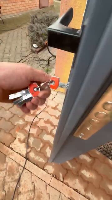 Дверь входная с терморазрывом и зеркальным остеклением