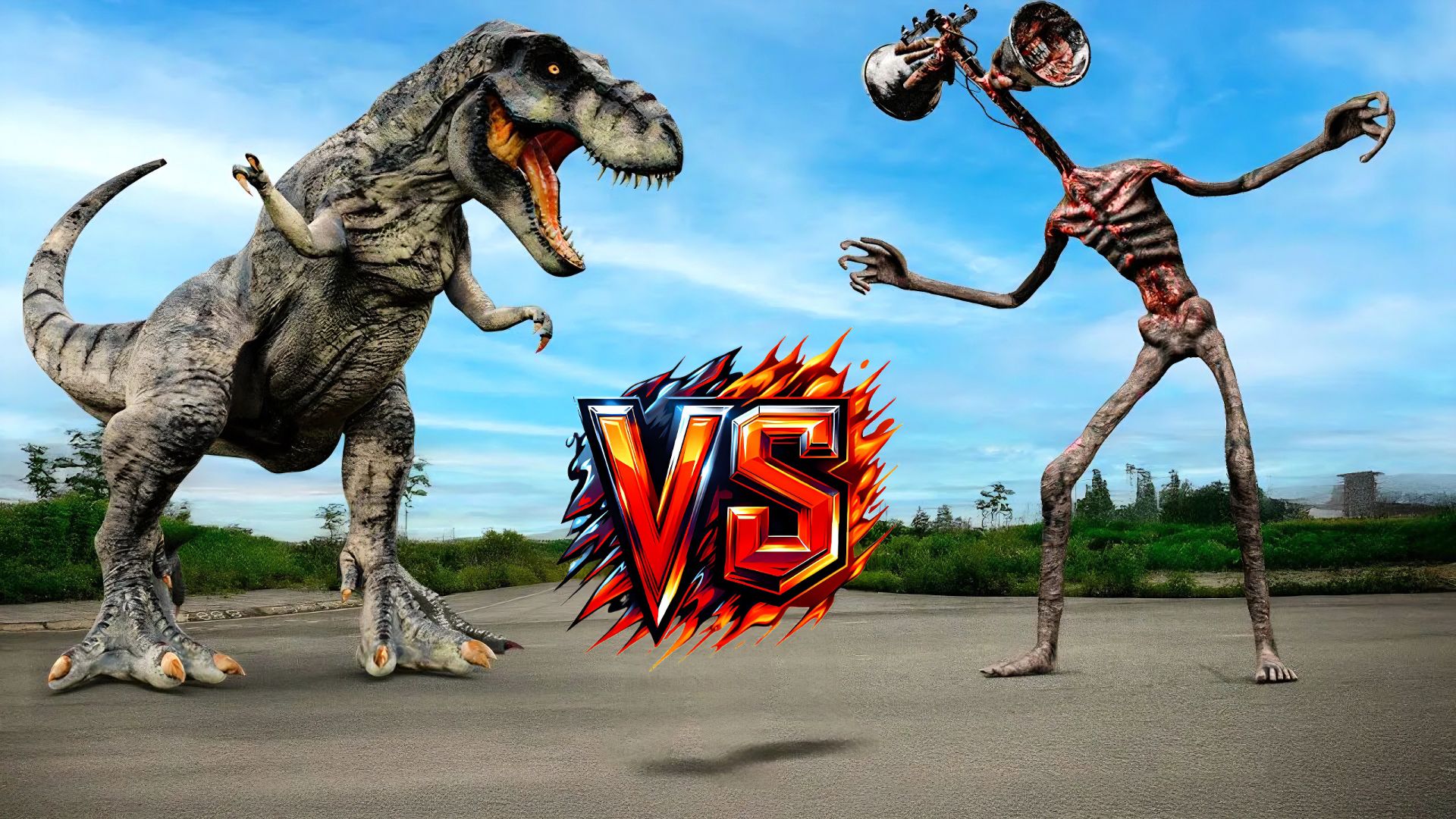 📢 СИРЕНОГОЛОВЫЙ 📢 против ТИРЕКСА. Кто круче? SIREN HEAD - АТАКУЕТ.