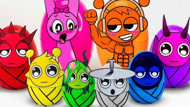 INCREBOX ПАРНЫЙ ЛЮБОВНЫЙ SPRUNKI СЮРПРИЗ-БОКС, РАСПАКОВКА ЯЙЦА ASMR SPRUNKI КУБИКИ DIY💖 БУМАЖНЫЙ