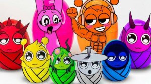 INCREBOX ПАРНЫЙ ЛЮБОВНЫЙ SPRUNKI СЮРПРИЗ-БОКС, РАСПАКОВКА ЯЙЦА ASMR SPRUNKI КУБИКИ DIY💖 БУМАЖНЫЙ