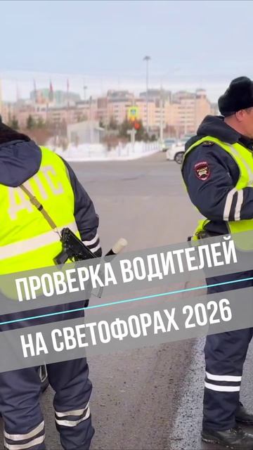 Проверка водителей на светофорах 2026