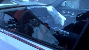 Разбитый Михаилом Исаевым автомобиль