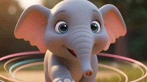 Маленький слонёнок старается научиться прыгать. мультфильм для детей 2026