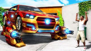 ГТА 5, НО МАШИНА ФРАНКЛИНА СТАЛА ЖЕЛЕЗНЫМ ЧЕЛОВЕКОМ!