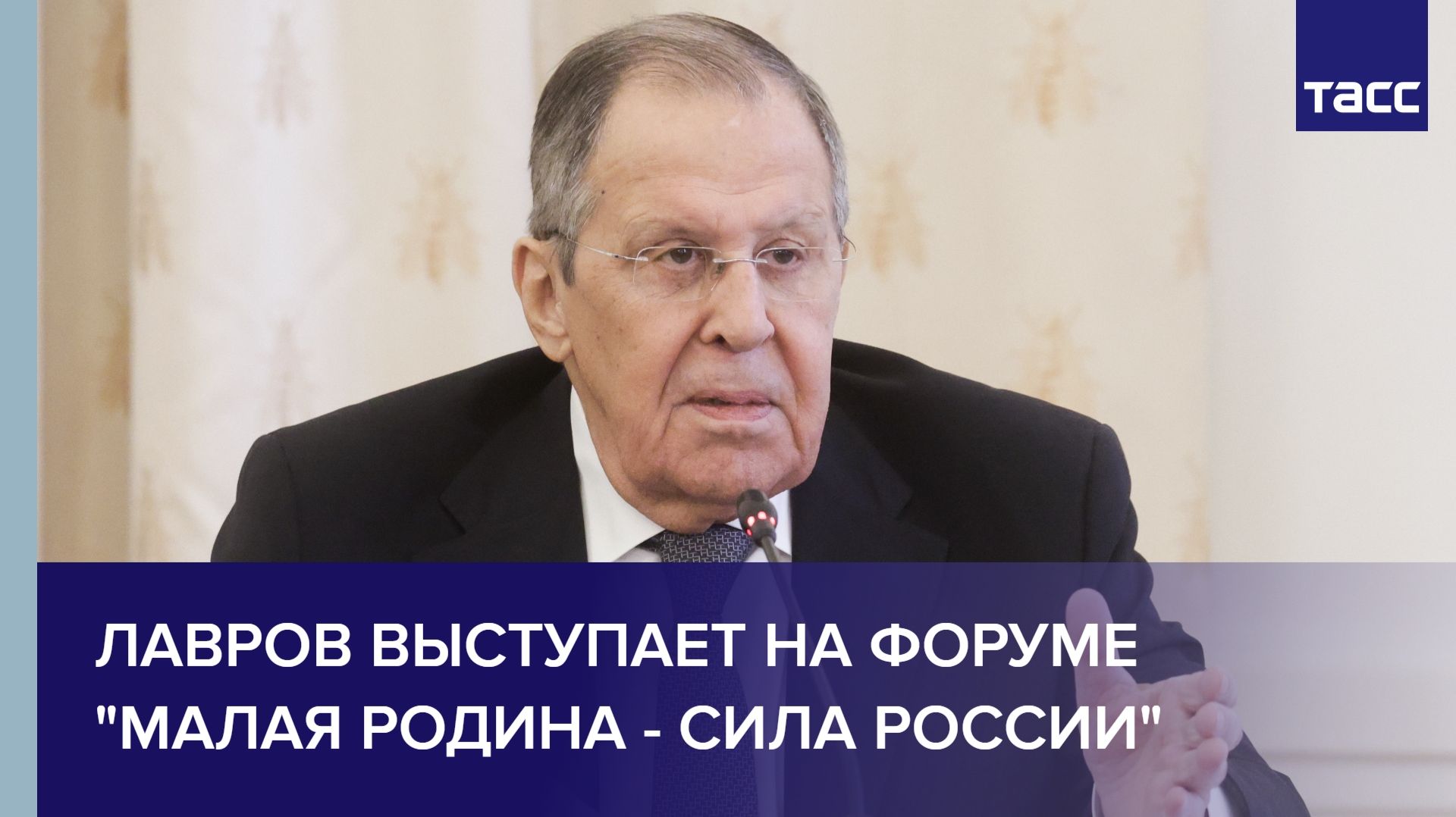 Лавров выступает на форуме 