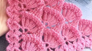 ✨ Рельефная шаль с 3D эффектом ✨