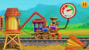 Мир Железных Дорог Поездов и Строительства. Развивающая Игра для Детей о Поездах и Спецтехники