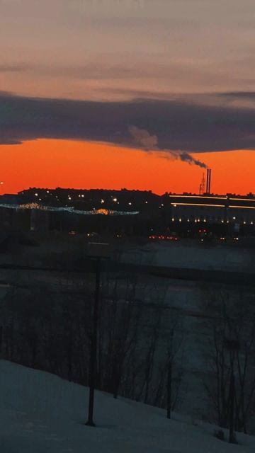 Салехард, с красивым закатом