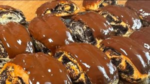 БУЛОЧКИ С МАКОМ И ШОКОЛАДОМ 😋👍