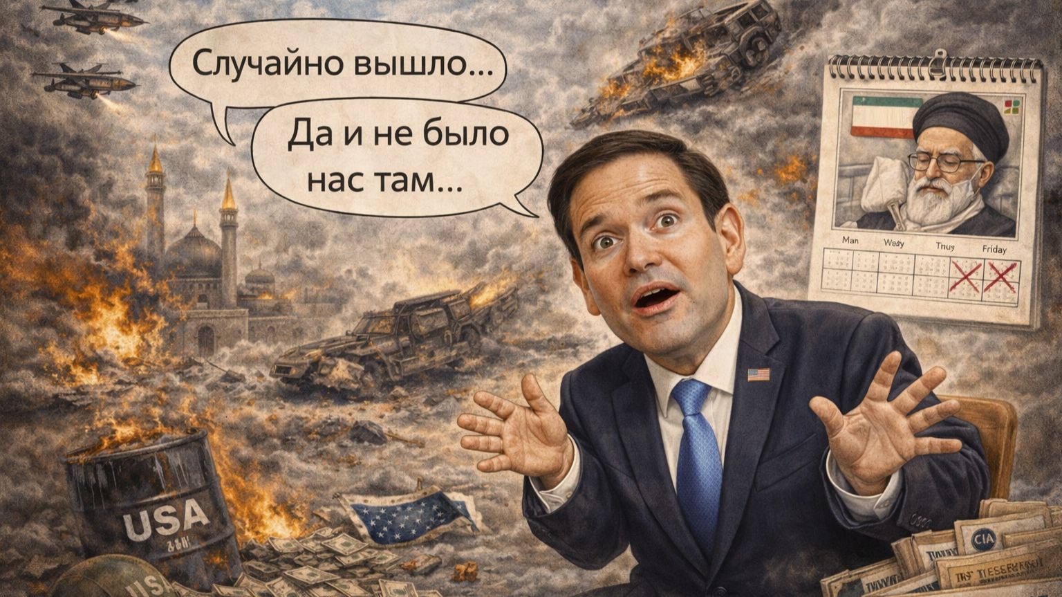 США не хотели бить по Хаманеи. Госсекретарь Рубио дает заднюю.