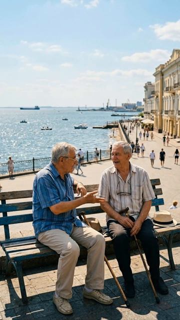 Пенсионеры в Одессе