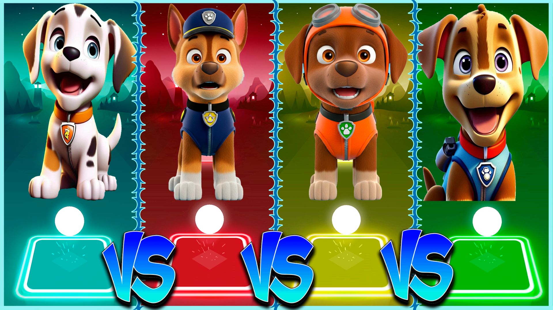 🐶 Щенячий патруль Coffin Dance 🐶 в Tiles Hop Lvl 73 - Мультик Paw Patrol