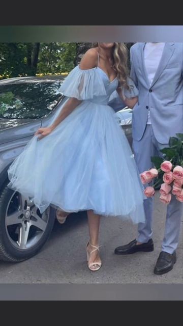 Эстетика голубых платьев🫧🩵