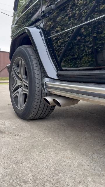 Mercedes Benz G500 1999 года с выхлопом от 2020 года от 63