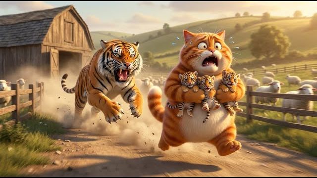 Великий Кот-Фермер превращается Из Избалованного Домашнего Кота В БОССА Фермы  Забавный муль