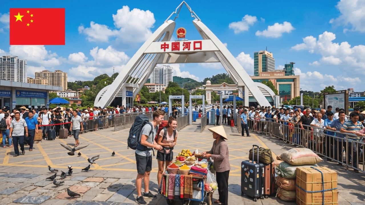 Самый живой город на границе Китая и Вьетнама.