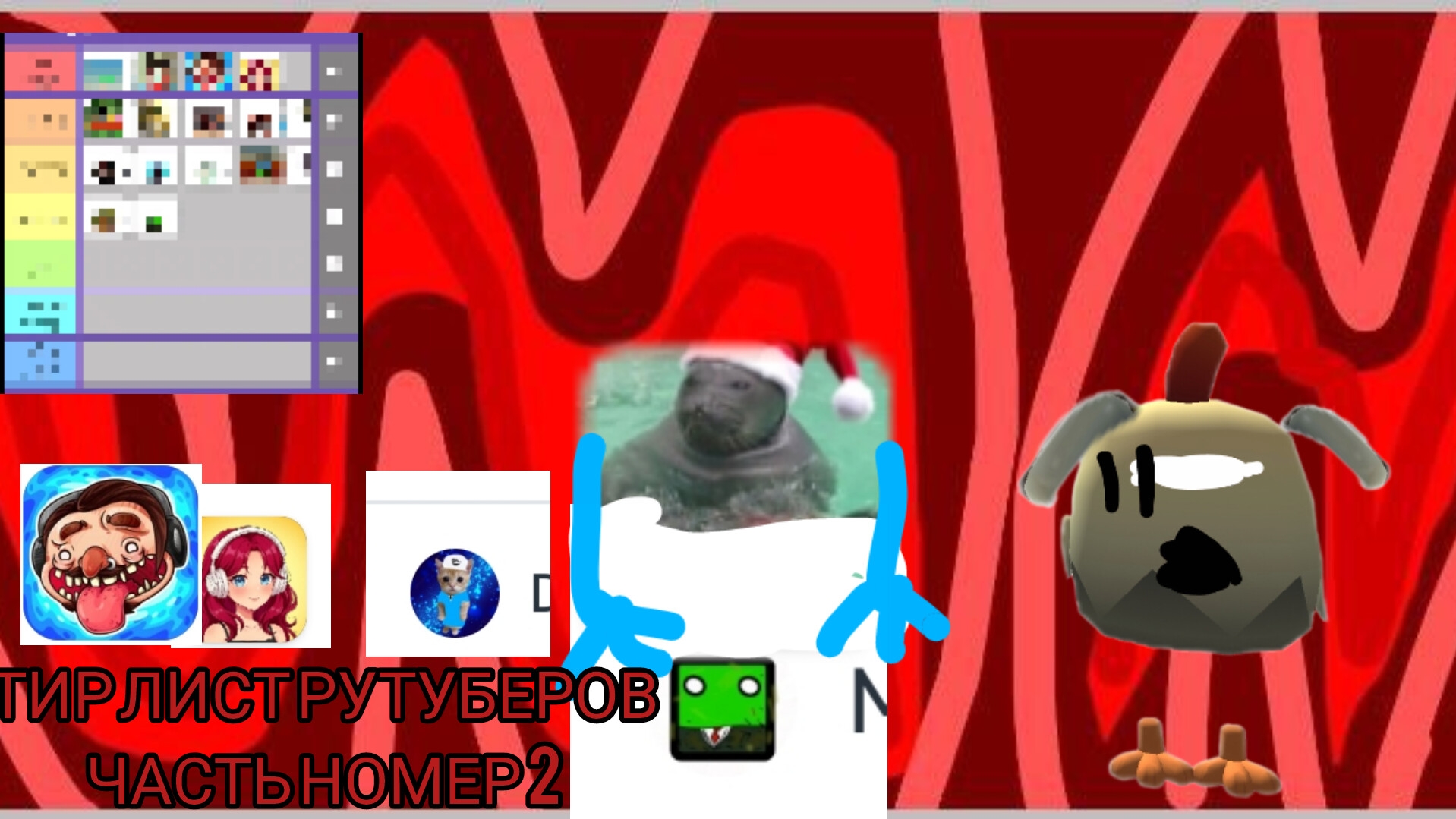 Тир лист рутуберов часть 2 читайте описание