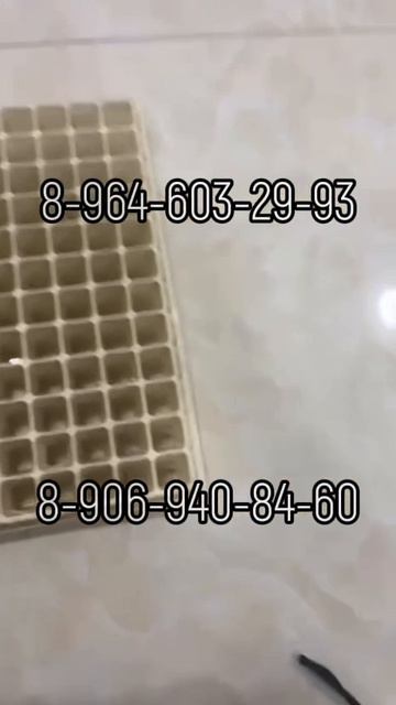 Образцы, произведенные на оборудовании для производства кассет под рассаду