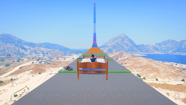 СМОЖЕТ ЛИ МОНСТР-ТРАК ПРОЕХАТЬ ПО СТУПЕНЬКАМ ЛЕСТНИЦЫ В ГТА 5 ? - ЭКСПЕРИМЕНТ В GTA 5