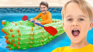 Дети учатся превращать мусор в игрушки