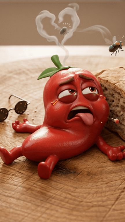 🫑💔 Когда ты острый перчик, а твоя морковка укатила к помидорке...