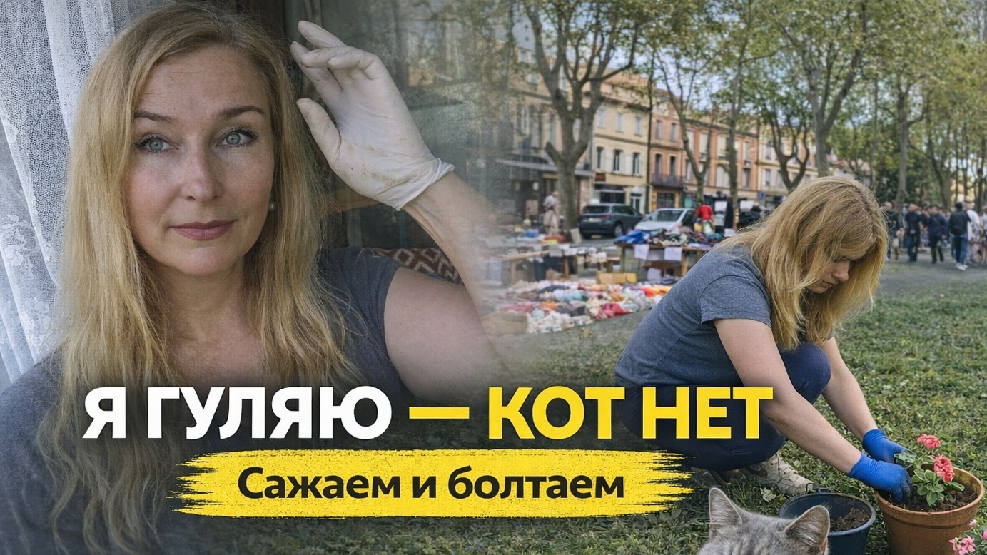Жизнь во Франции: огород, блошка и… кот под вопросом