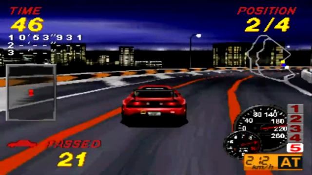 Тест игры Road Fighter 2 (Arcade, 1995) - 1080p HD