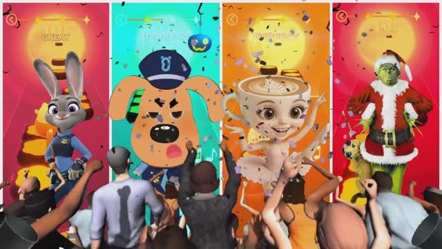 Зверополис 2 против Шерифа Лабрадора! 🕵️♂️ Балерина Капуччино и Гринч в Tiles Hop