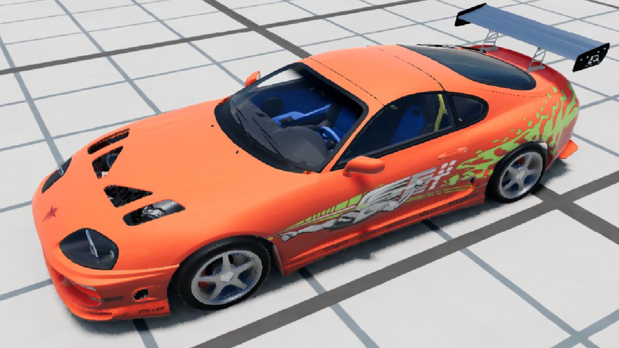 дрифт на Toyota Supra в BeamNG.drive