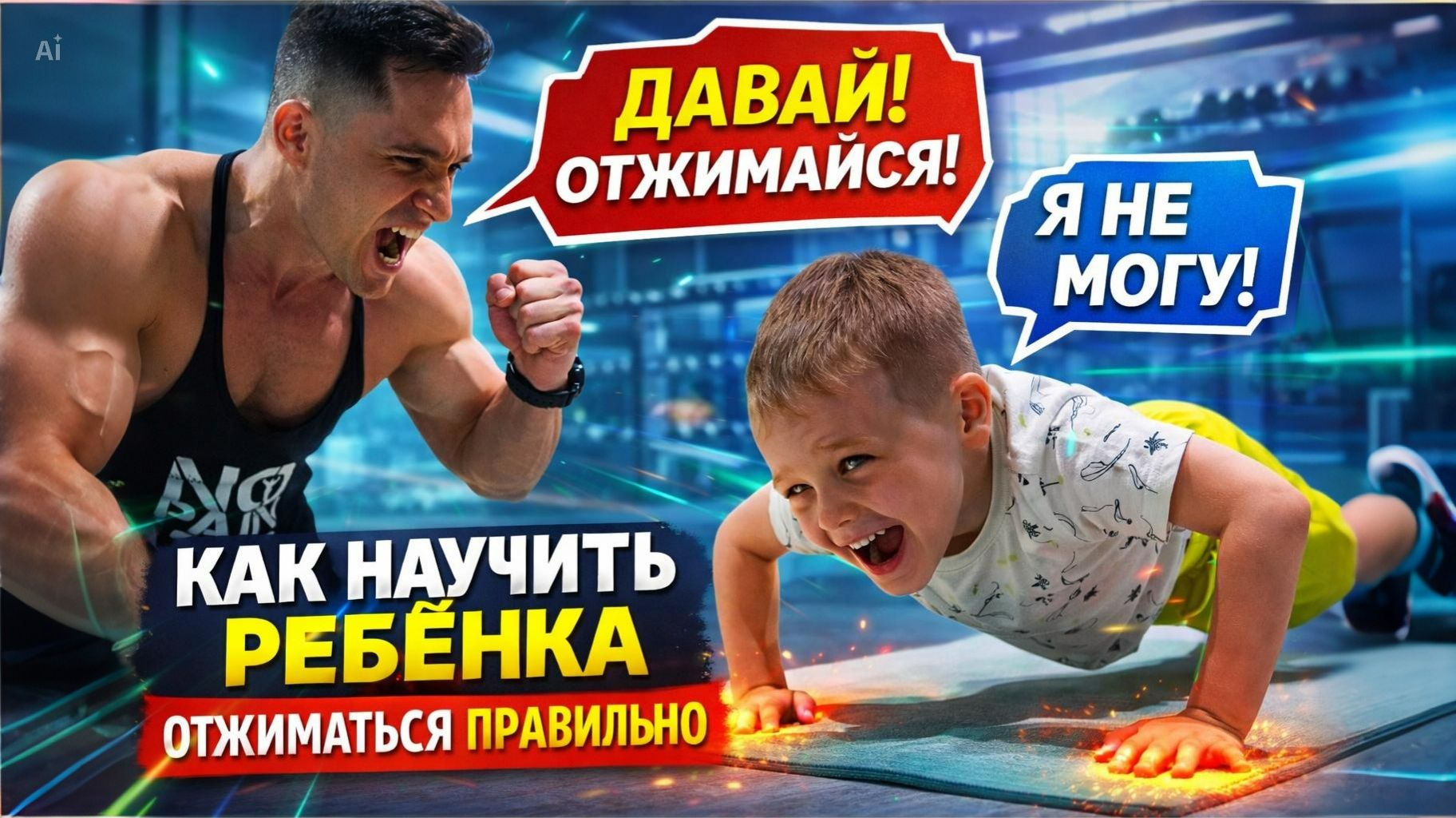Как научить ребёнка отжиматься правильно (с нуля)