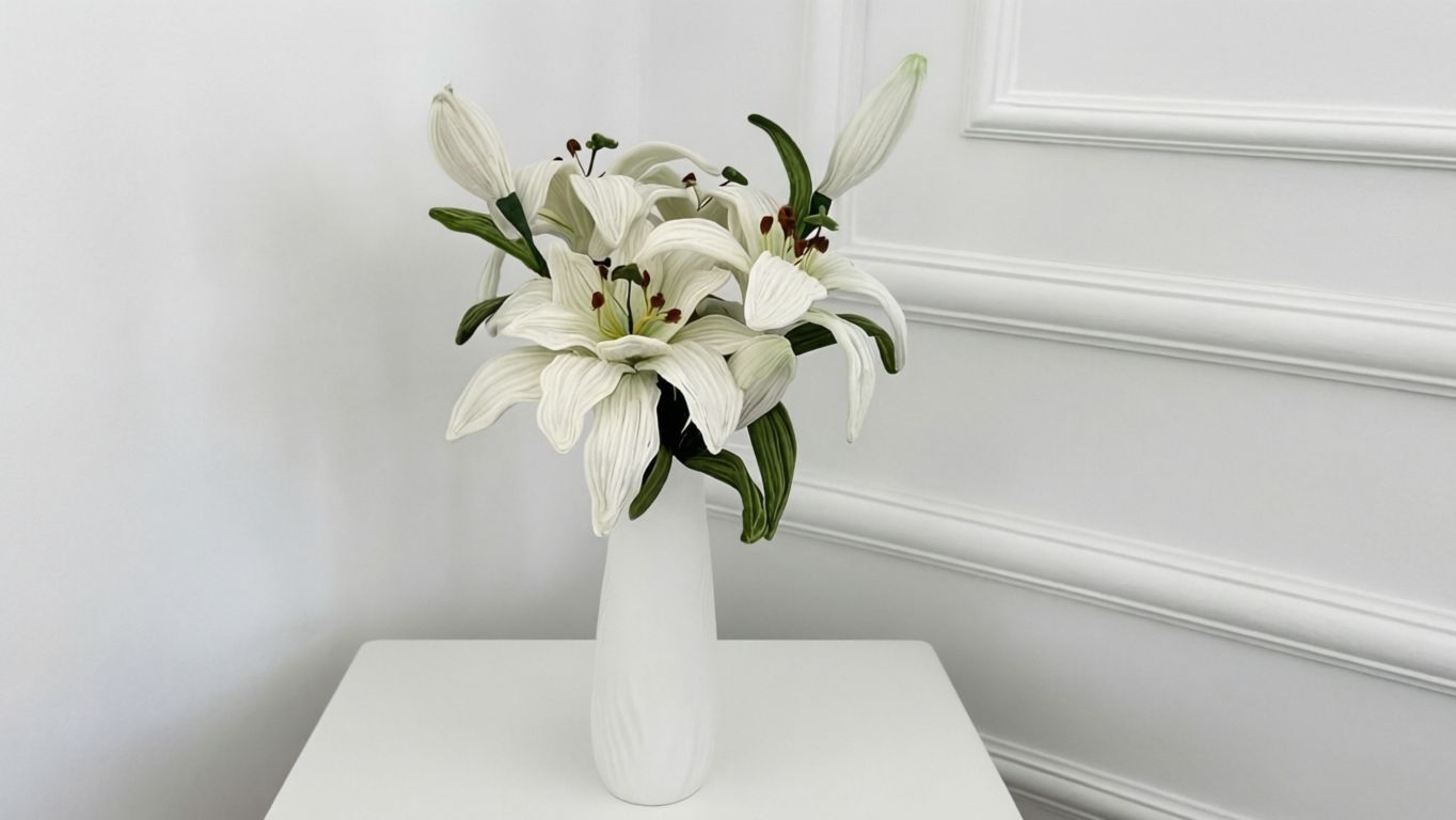 ЛИЛИИ ИЗ СИНЕЛЬНОЙ ПРОВОЛОКИ 13 ШТУК