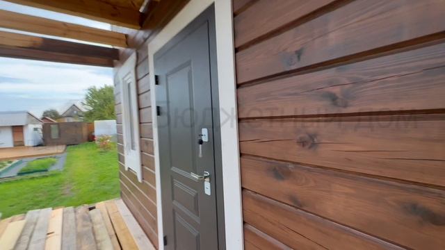 Ск Бюджетный дом. Обзор дома 6*7м с террасой и балконом 2*6м под общей крышей.