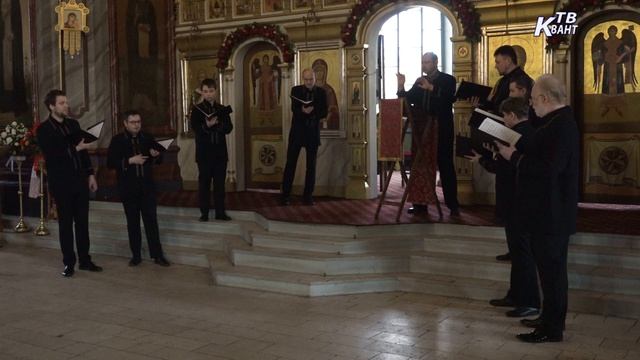 Хор «Оптина пустынь» в Соборе Усекновения Главы Иоанна Предтечи. Зарайск