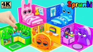 ИНКРЕДИБОКС СПРУНКИ: СОЗДАНИЕ 5 ЦВЕТНОГО ДОМА 🏠 РОЗОВАЯ СПАЛЬНЯ ПИНКИ, КОМНАТА ВАЙНЕРИЯ И ГАРНОЛЬД