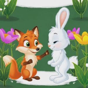 Лесенок и Зайка - Летний дождик. Мультфильм