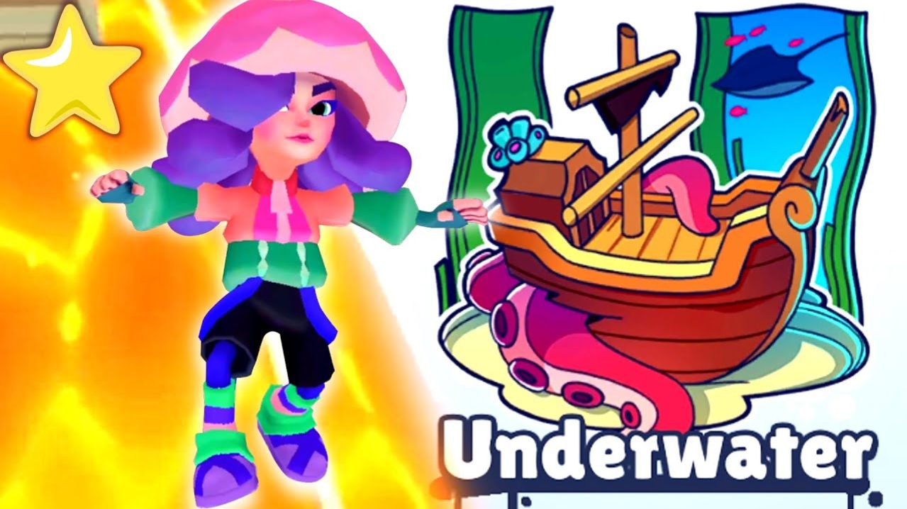 Игра подводный сёрфер. Пол это лава и Подводный мир. Мультики для детей. Детские мультики смотреть