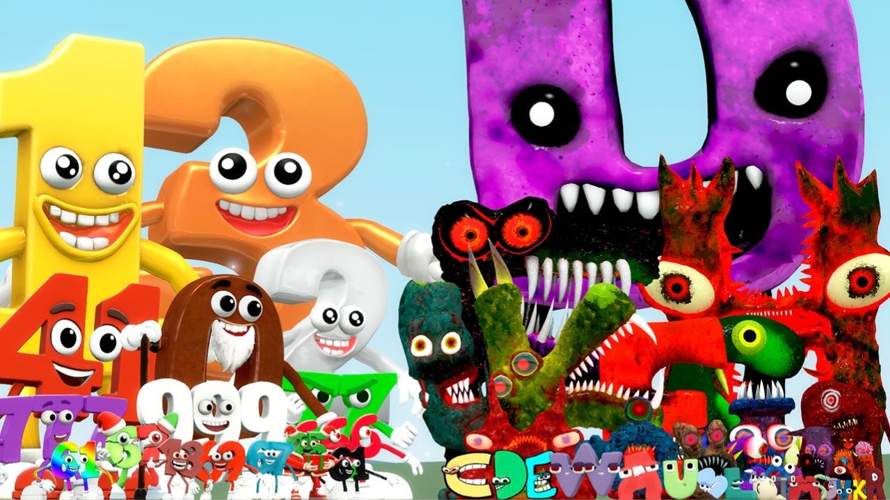 Вся семья смайликов Innyume из Roblox против монстров Крайнего дракона из Minecraft