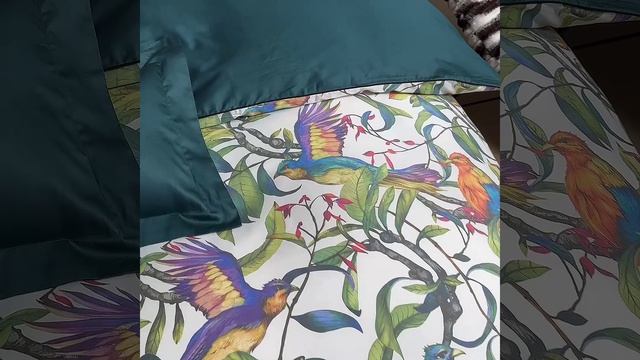 Комплект постельного белья Сатин Премиум «Экзотический сад»