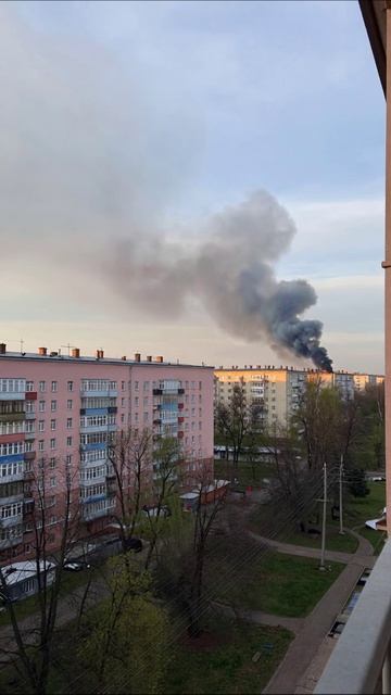 Тёмные облака над городом: предвестие беды #пожар #горе #плохиевести